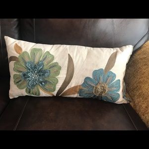 Pier 1 flower pillow